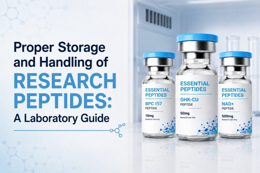 Proper Storage and Handling of Research Peptides: A Laboratory Guide