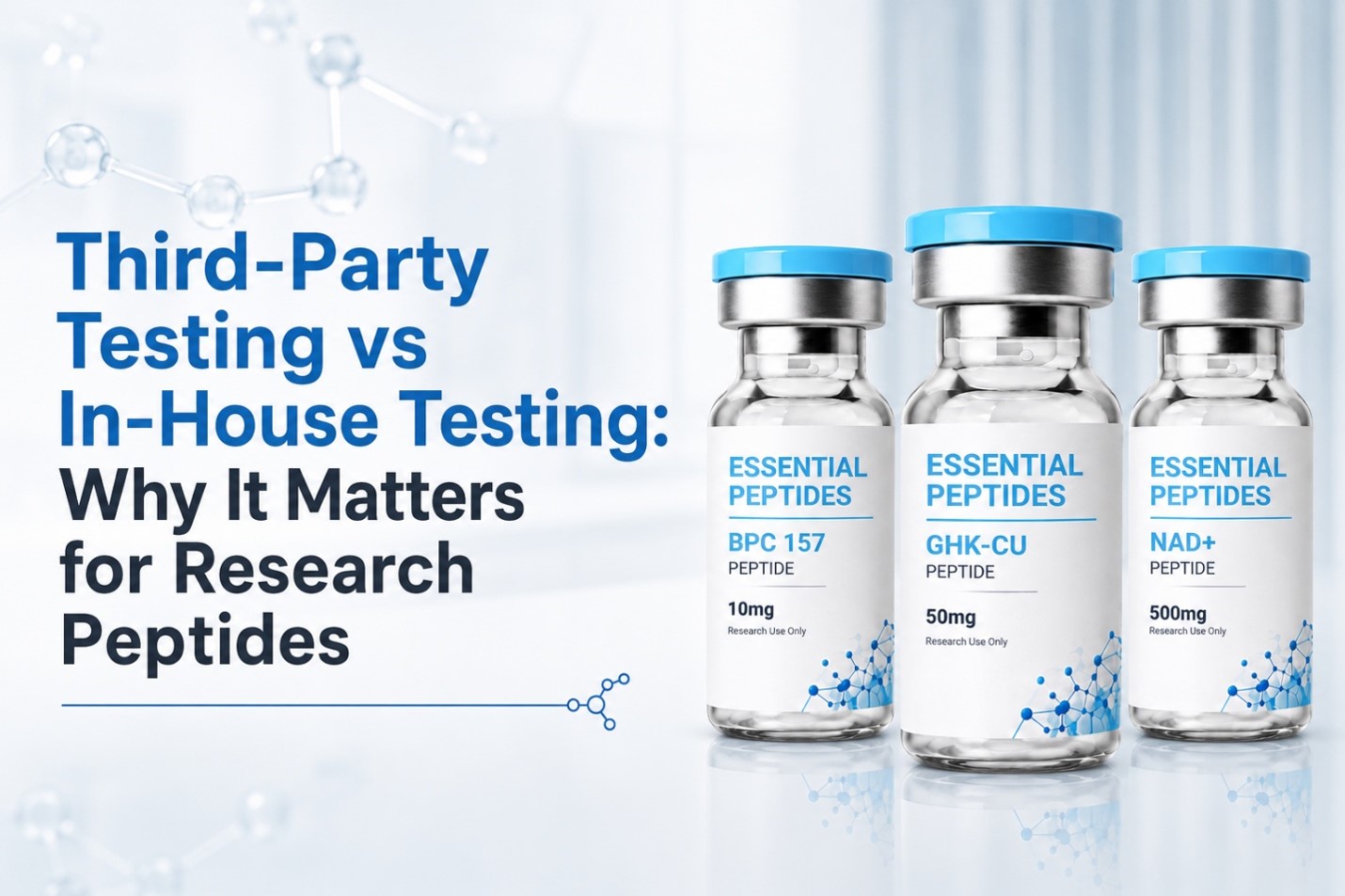 Third-Party Testing vs In-House Testing: Why It Matters for Research Peptides